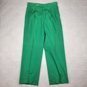 London Fog bright green‎ chino pants men's 32X29